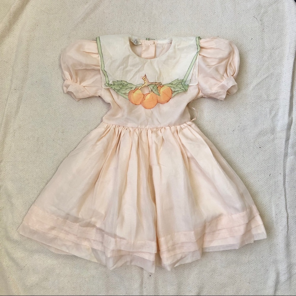 Vintage children’s peach dress